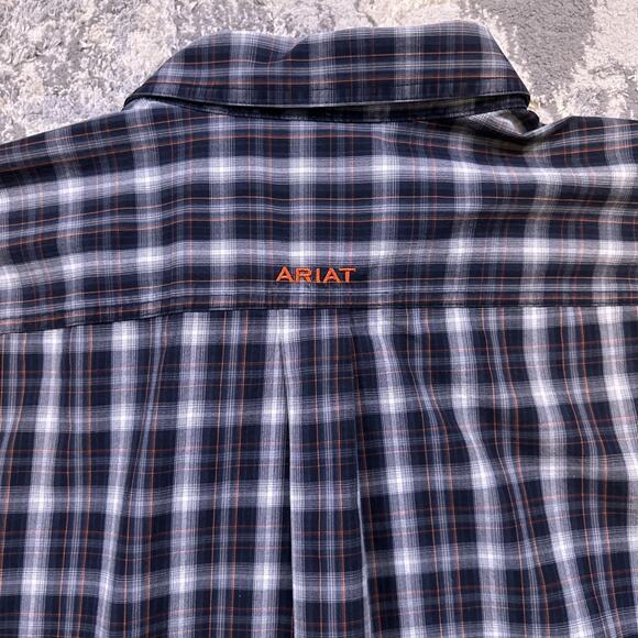 Men's Ariat Pro Series Button Down Plaid Print Shirt‎ Size 2XL XXL - Picture 6 of 9